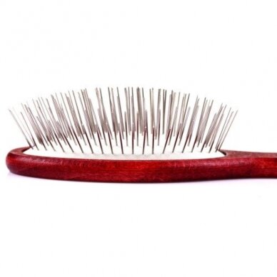 Blovi Red Wood Pin Brush - šepetys ilgam plaukui 2 Blovi Red Wood Pin Brush - šepetys ilgam plaukui 2