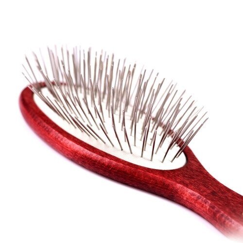 Blovi Red Wood Pin Brush - šepetys ilgam plaukui Blovi Red Wood Pin Brush - šepetys ilgam plaukui