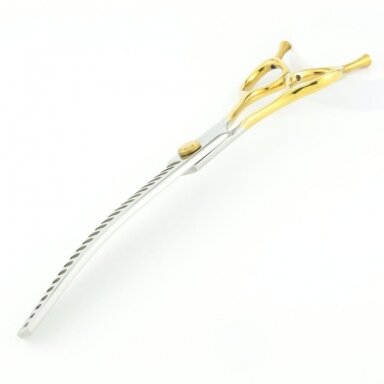Diamond Gold Curved 24T 7,5" - lenktos filiravimo žirklės Diamond Gold Curved 24T 7,5" - lenktos filiravimo žirklės