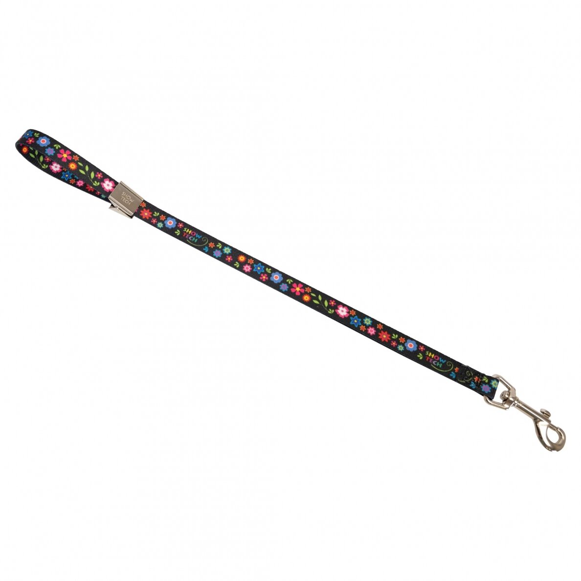 Show Tech pavadėlis juodas, su gėlytėmis, 45cm Show Tech pavadėlis juodas, su gėlytėmis, 45cm