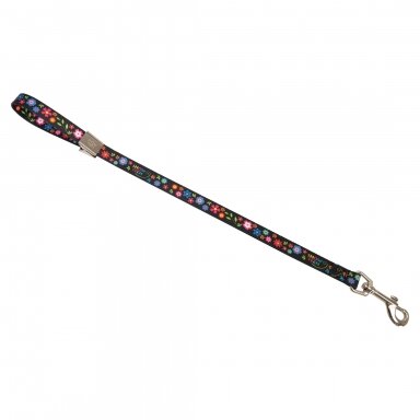Show Tech pavadėlis juodas, su gėlytėmis, 45cm Show Tech pavadėlis juodas, su gėlytėmis, 45cm