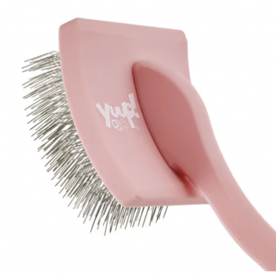 Yuup! Professional Pink Brush -  šepetys ilgam kailiui