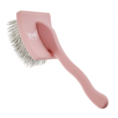 Yuup! Professional Pink Brush -  šepetys ilgam kailiui 4